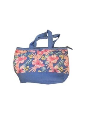 Igloo 9 Can Cooler Bag Lunch Tote Insulated Zip Closure Lunchbox Hawaiian Floral